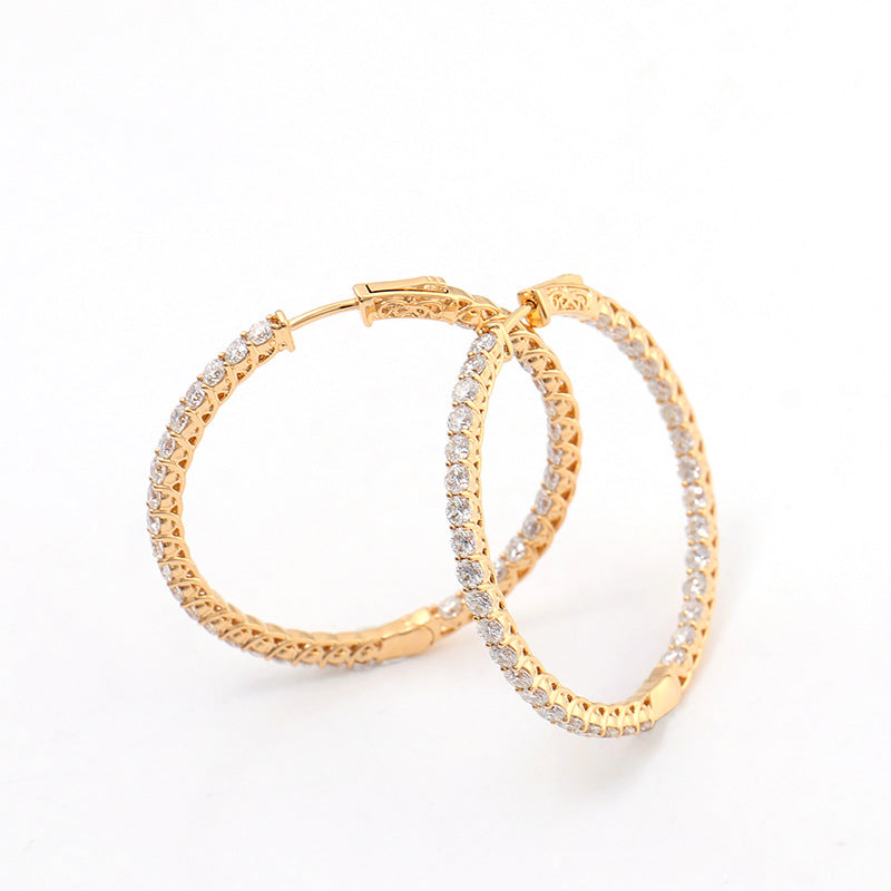 Personalized Big Diameter Earrings β Luxury Statement Jewelry