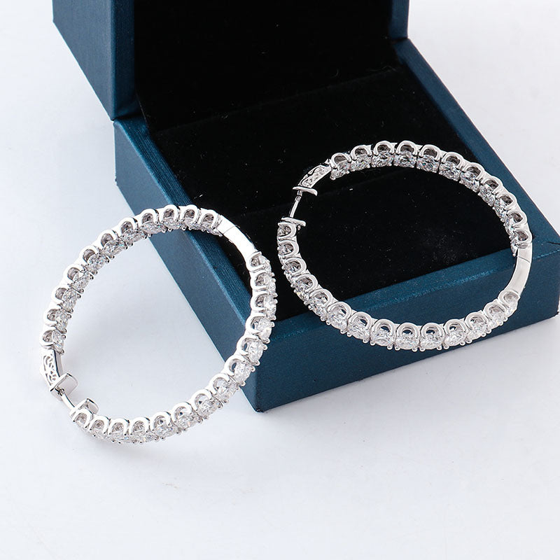 Personalized Big Diameter Earrings β Luxury Statement Jewelry