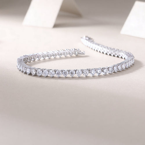 Mark Luxury Fashion Moissanite S925 Silver Bracelet