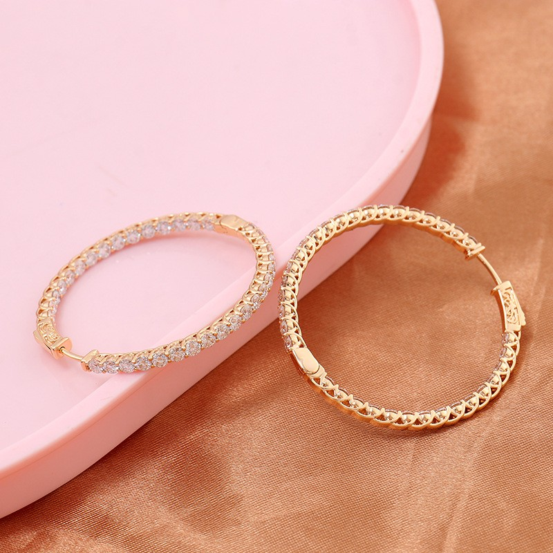 Personalized Big Diameter Earrings β Luxury Statement Jewelry