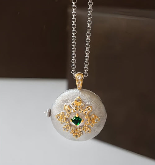 European American And Italian Craftsmanship Necklace Retro Palace
