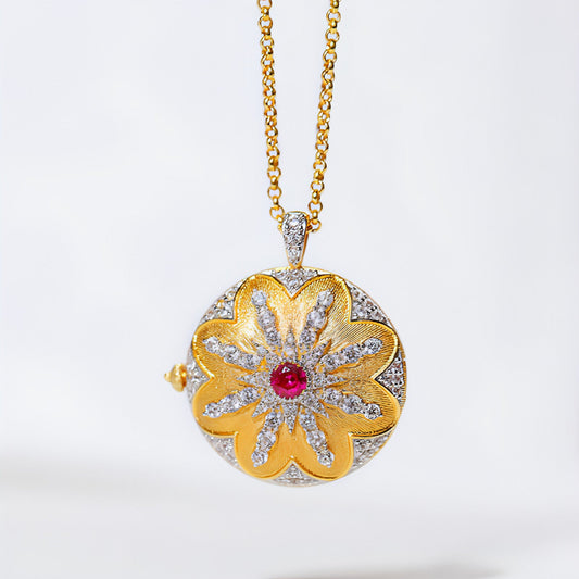 European American And Italian Craftsmanship Necklace Retro Palace